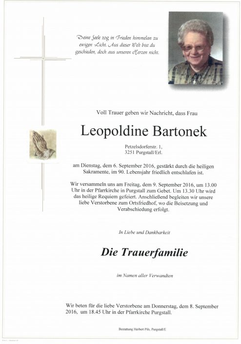 Leopoldine Bartonek