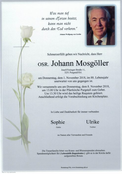 OSR. Johann Mosgöller
