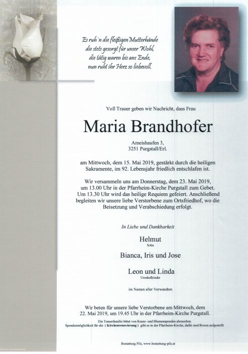 Brandhofer Maria Brandhofer
